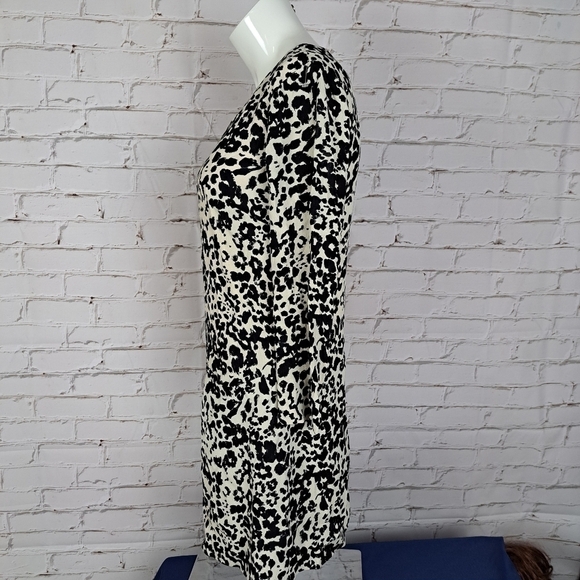 J. Crew Jules Shift Dress in Snowcat Print - Picture 5 of 11